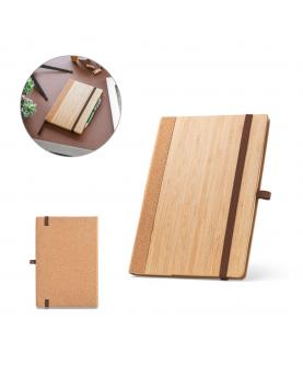 ORWELL. Cuaderno A5 con tapa dura realizado con hojas de bambú y corcho