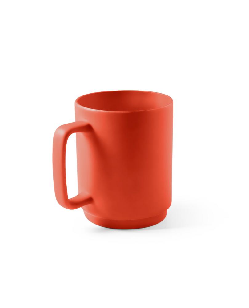 MIGHTY. Taza de cerámica con cuerpo cilíndrico