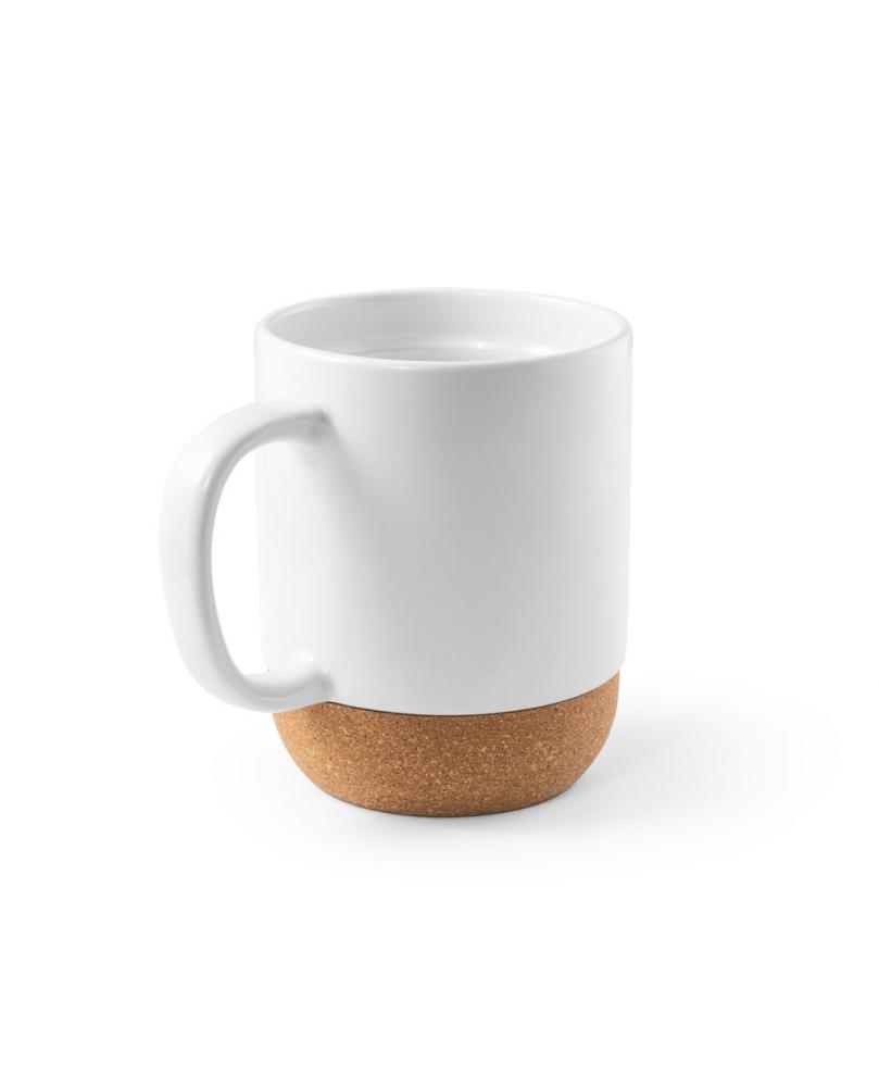 RORY SUB. Taza de cerámica con base de corcho 410 mL