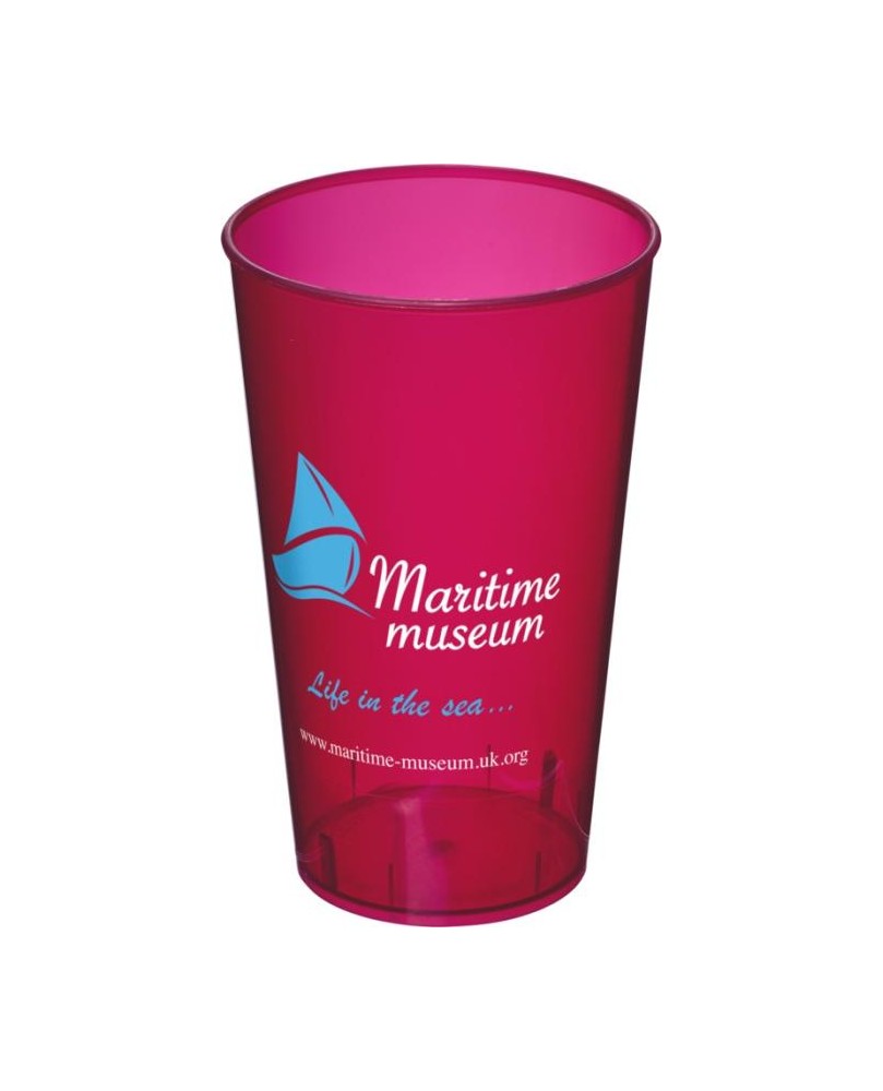 Vaso reutilizable de color para festivales y celebraciones