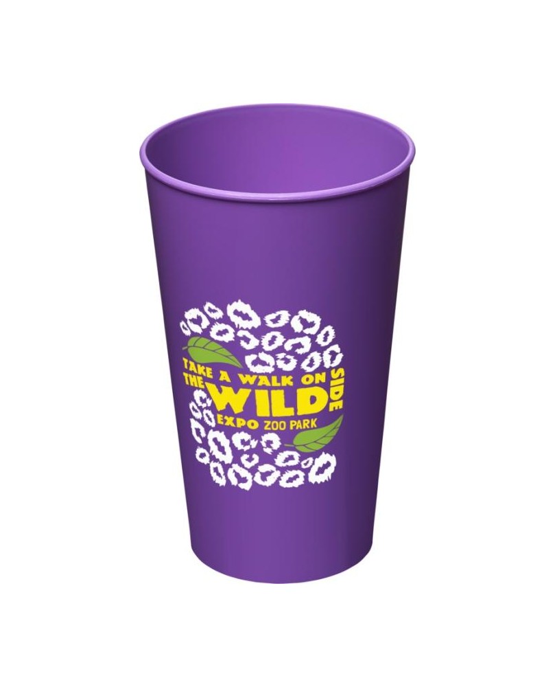 Vaso reutilizable de color para festivales y celebraciones