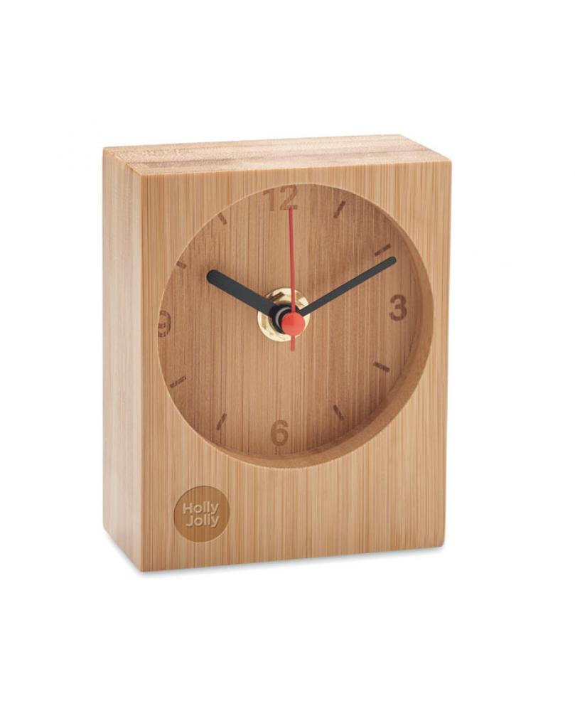 CLAMBU Reloj de sobremesa de bambú