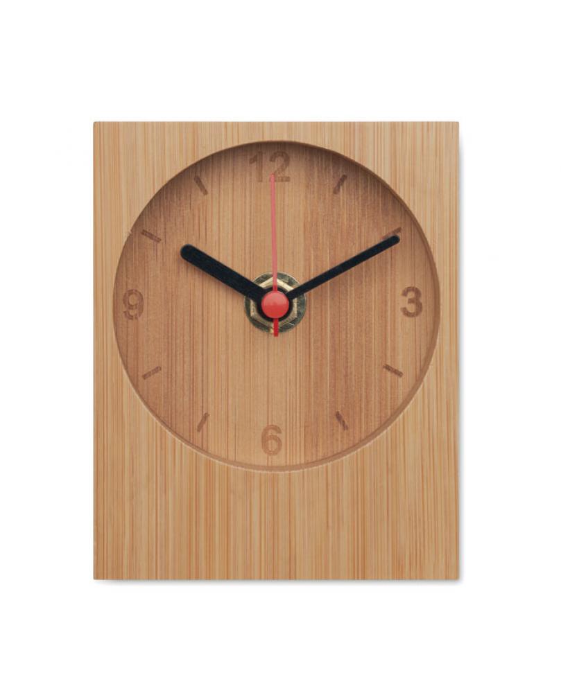 CLAMBU Reloj de sobremesa de bambú