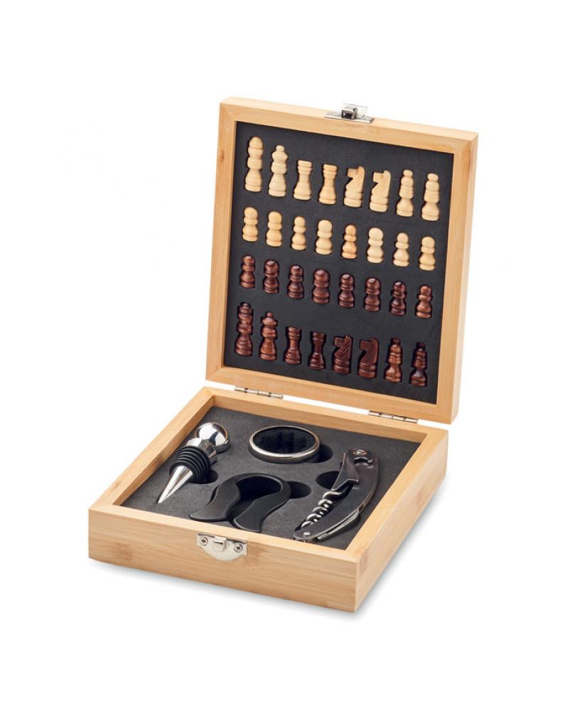 CHESSET Tablero ajedrez juego de vino