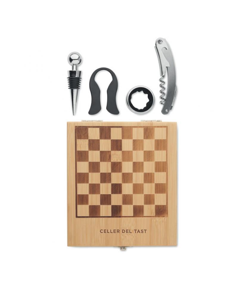 CHESSET Tablero ajedrez juego de vino