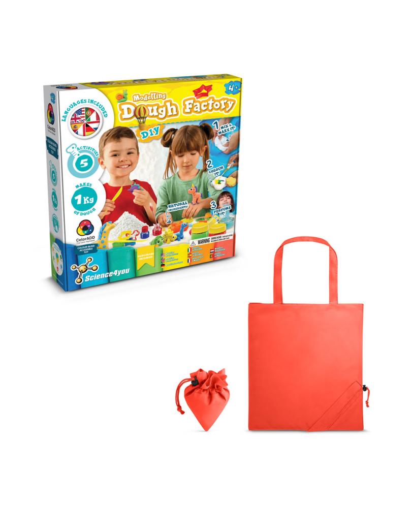 Modeling Dough Factory Kit II. Juego educativo suministrado con una bolsa de regalo plegable de 190T