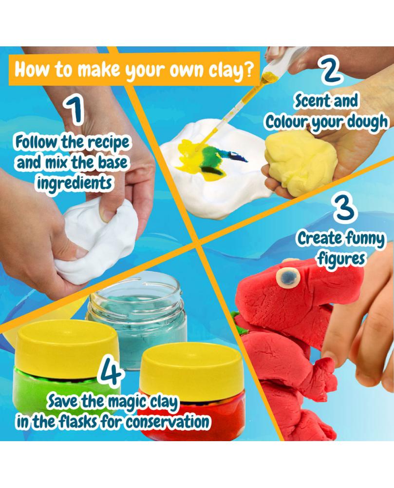 Modeling Dough Factory Kit III. Juego educativo suministrado con una bolsa de regalo de papel kraft (100 g/m²)