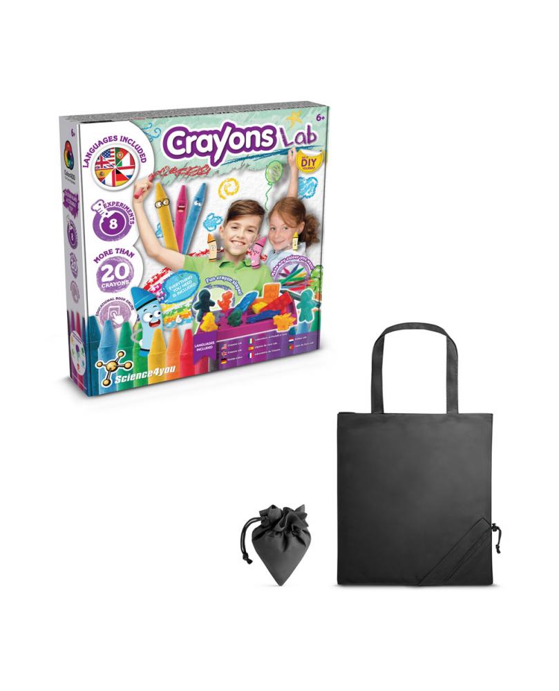 Crayon Factory Kit II. Juego educativo suministrado con una bolsa de regalo plegable de 190T