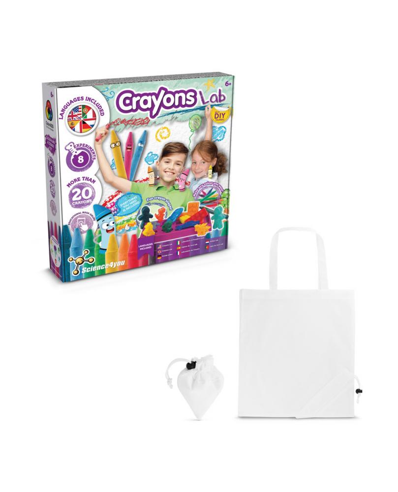 Crayon Factory Kit II. Juego educativo suministrado con una bolsa de regalo plegable de 190T