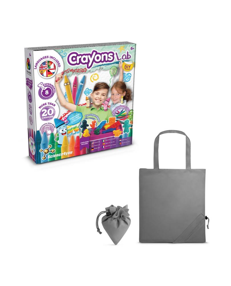 Crayon Factory Kit II. Juego educativo suministrado con una bolsa de regalo plegable de 190T