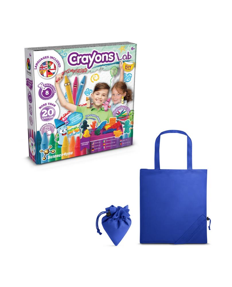 Crayon Factory Kit II. Juego educativo suministrado con una bolsa de regalo plegable de 190T