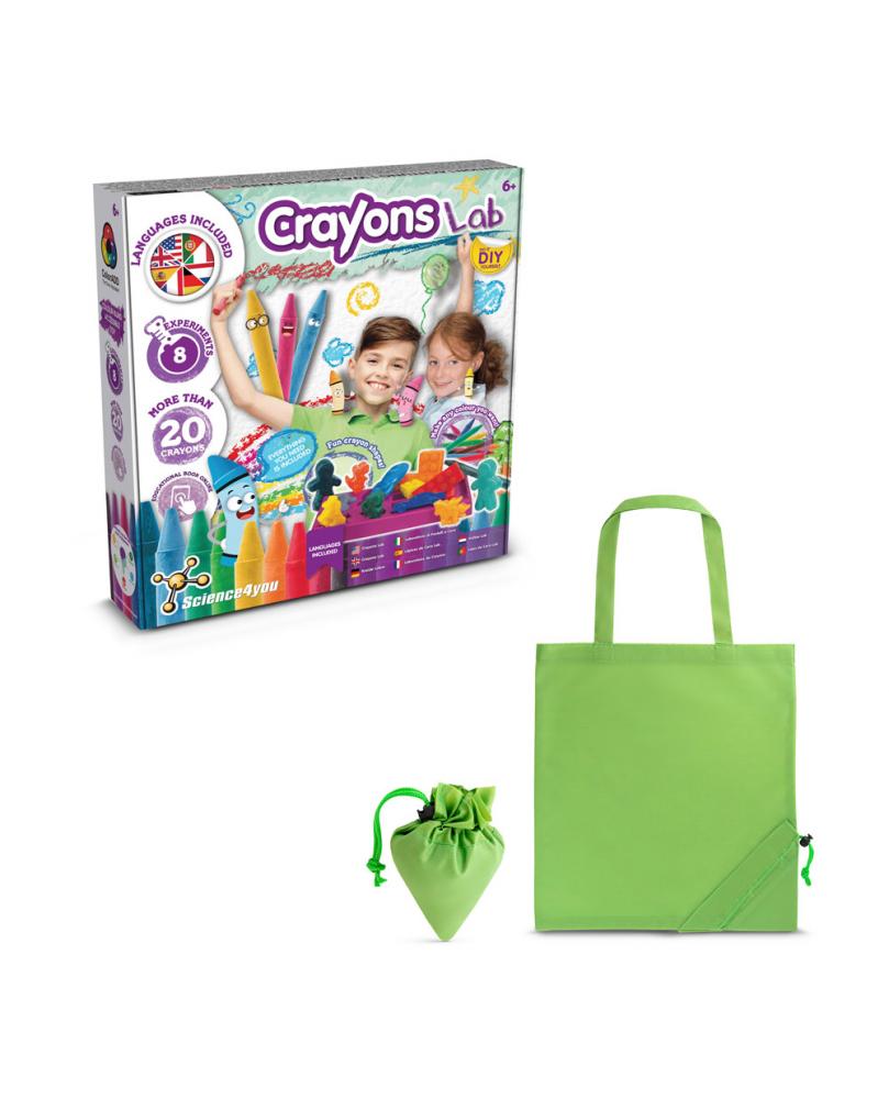 Crayon Factory Kit II. Juego educativo suministrado con una bolsa de regalo plegable de 190T