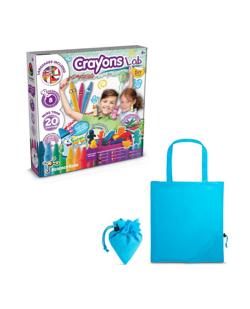 Crayon Factory Kit II. Juego educativo suministrado con una bolsa de regalo plegable de 190T