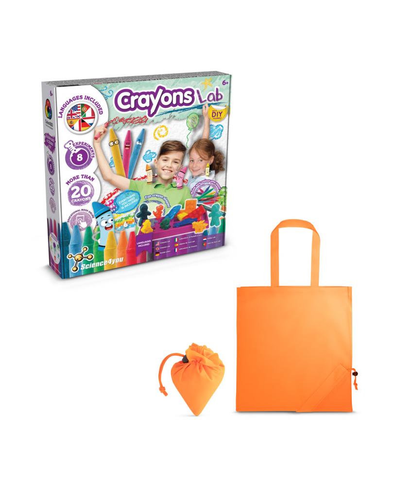 Crayon Factory Kit II. Juego educativo suministrado con una bolsa de regalo plegable de 190T