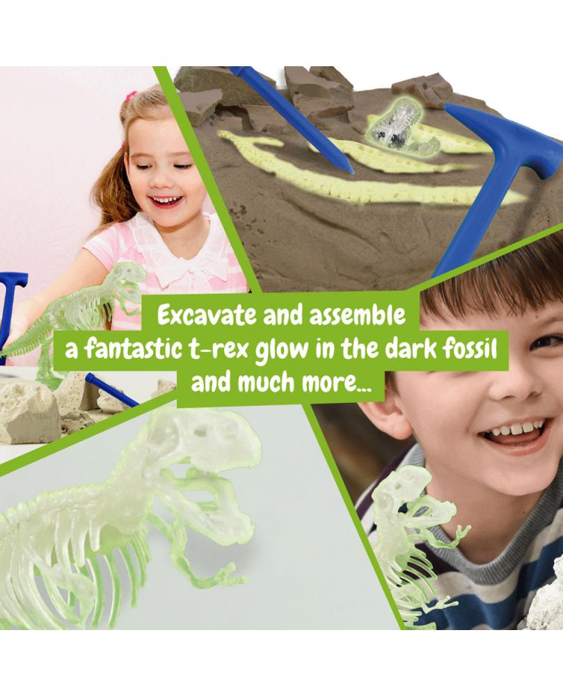 Fossil Excavation Kit III. Juego educativo suministrado con una bolsa de regalo de papel kraft (115 g/m²)