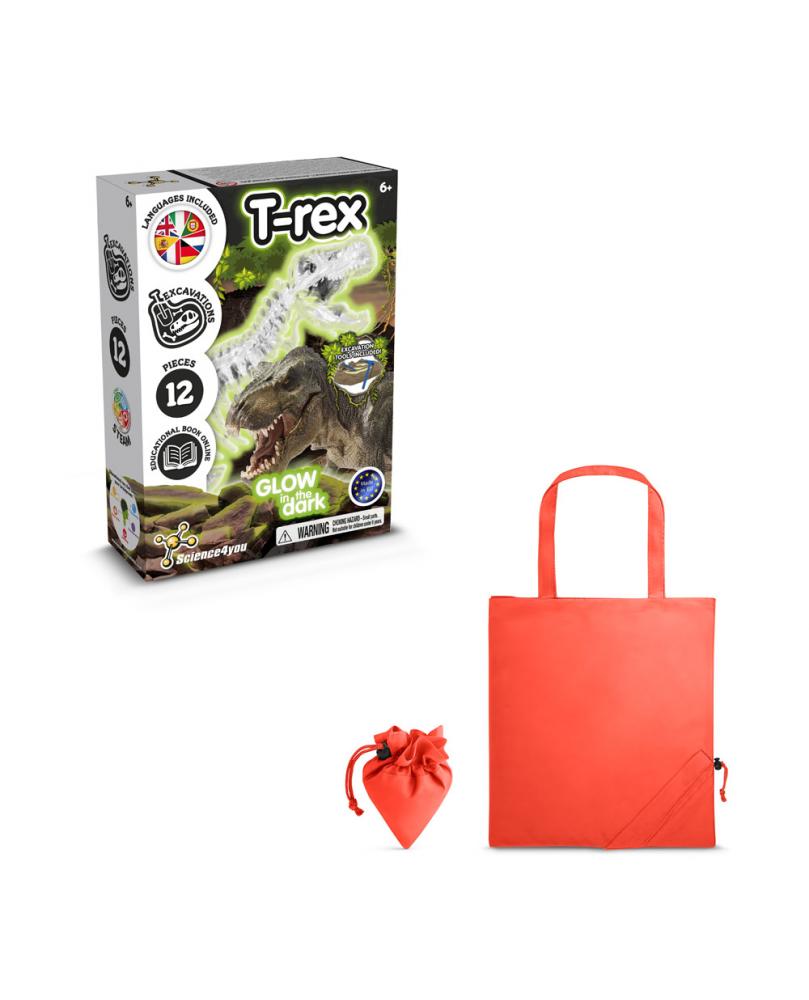 Fossil Excavation Kit V. Juego educativo suministrado con una bolsa de regalo plegable de 190T