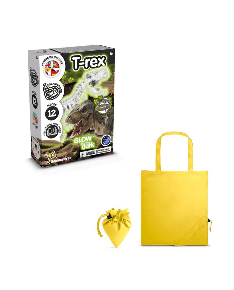 Fossil Excavation Kit V. Juego educativo suministrado con una bolsa de regalo plegable de 190T