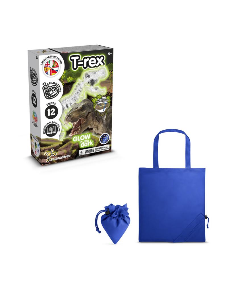 Fossil Excavation Kit V. Juego educativo suministrado con una bolsa de regalo plegable de 190T