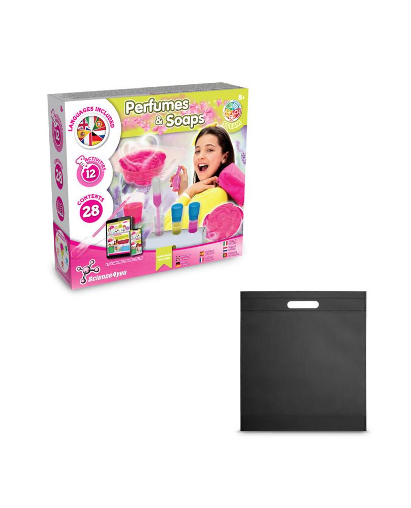 Perfume & Soap Factory Kit IV. Juego educativo suministrado con una bolsa de regalo de non woven (80 g/m²)