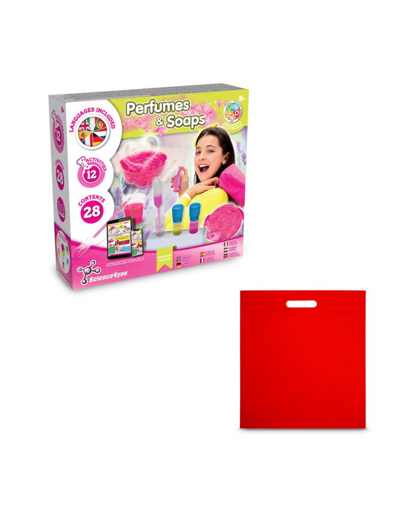 Perfume & Soap Factory Kit IV. Juego educativo suministrado con una bolsa de regalo de non woven (80 g/m²)