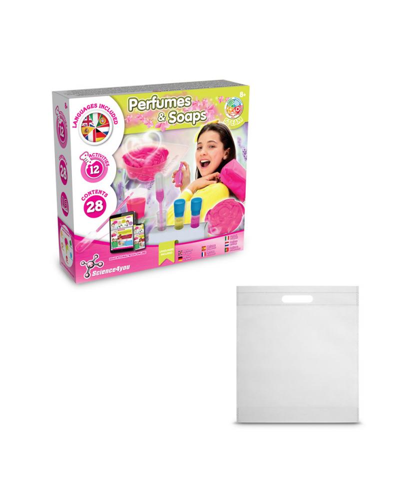 Perfume & Soap Factory Kit IV. Juego educativo suministrado con una bolsa de regalo de non woven (80 g/m²)