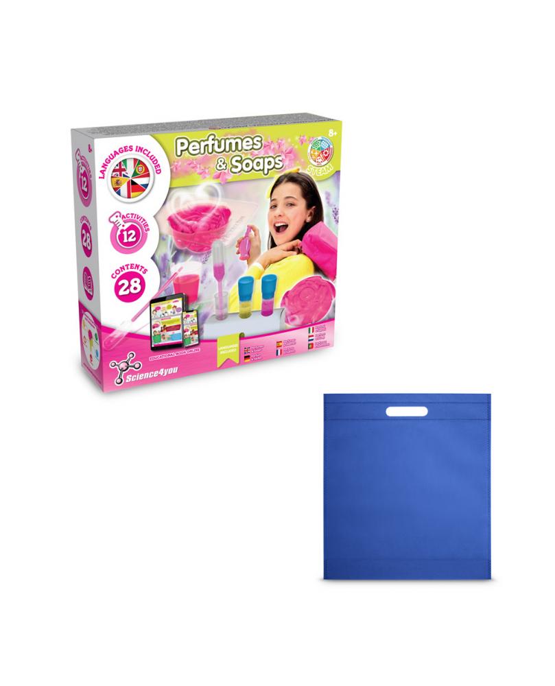 Perfume & Soap Factory Kit IV. Juego educativo suministrado con una bolsa de regalo de non woven (80 g/m²)