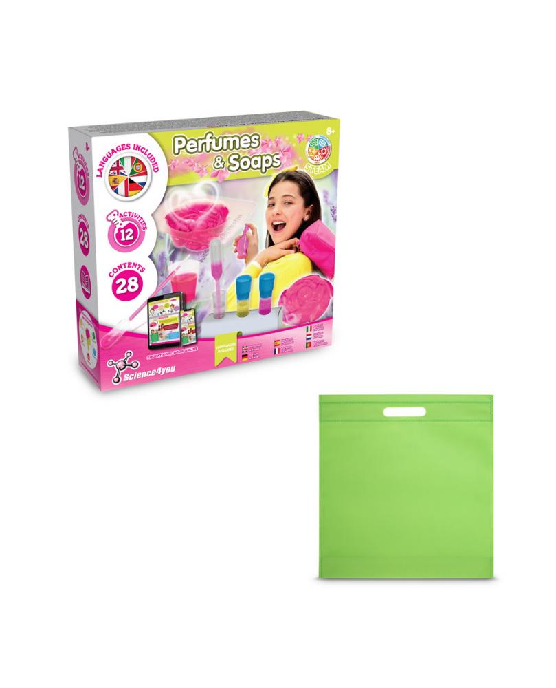 Perfume & Soap Factory Kit IV. Juego educativo suministrado con una bolsa de regalo de non woven (80 g/m²)