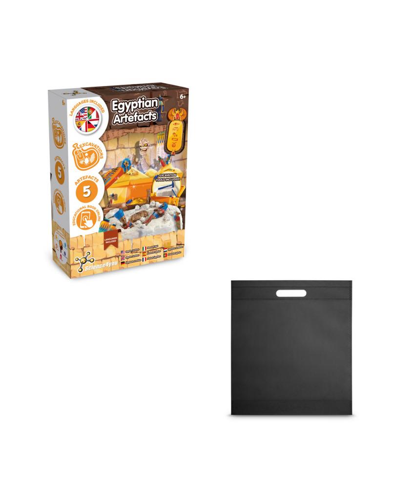 Ancient Egypt Excavation Kit IV. Juego educativo suministrado con una bolsa de regalo de non woven (80 g/m²)