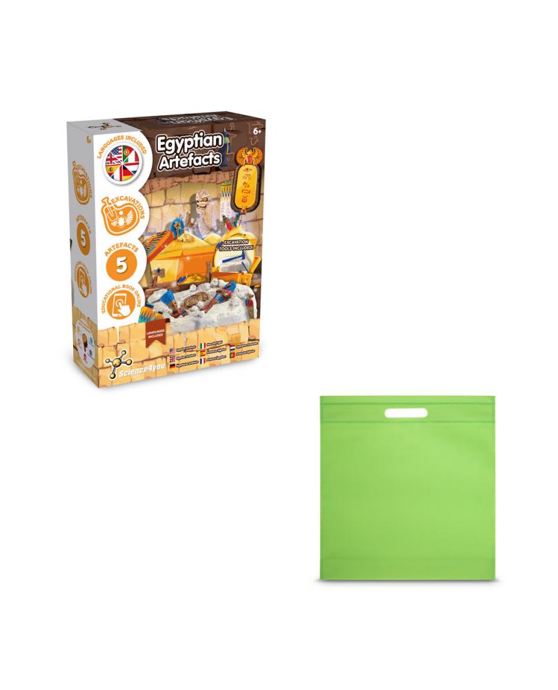 Ancient Egypt Excavation Kit IV. Juego educativo suministrado con una bolsa de regalo de non woven (80 g/m²)