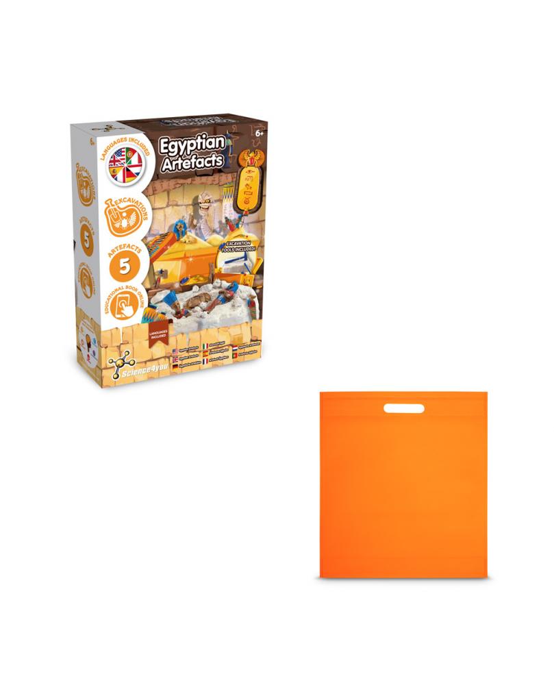 Ancient Egypt Excavation Kit IV. Juego educativo suministrado con una bolsa de regalo de non woven (80 g/m²)