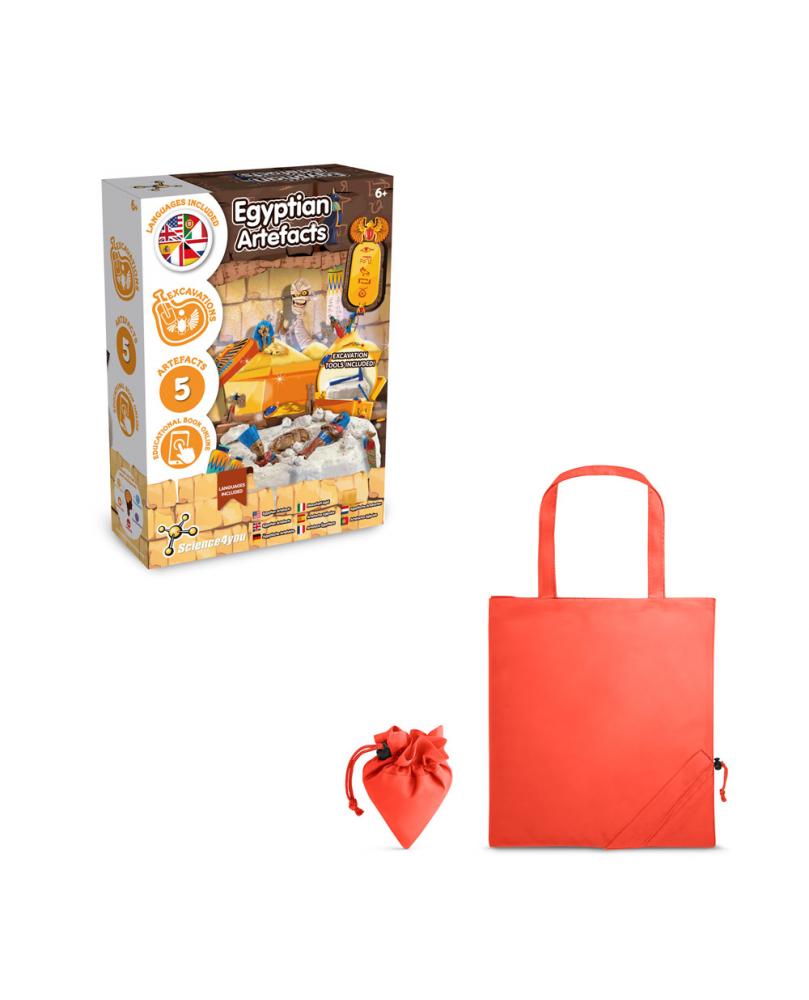 Ancient Egypt Excavation Kit V. Juego educativo suministrado con una bolsa de regalo plegable de 190T