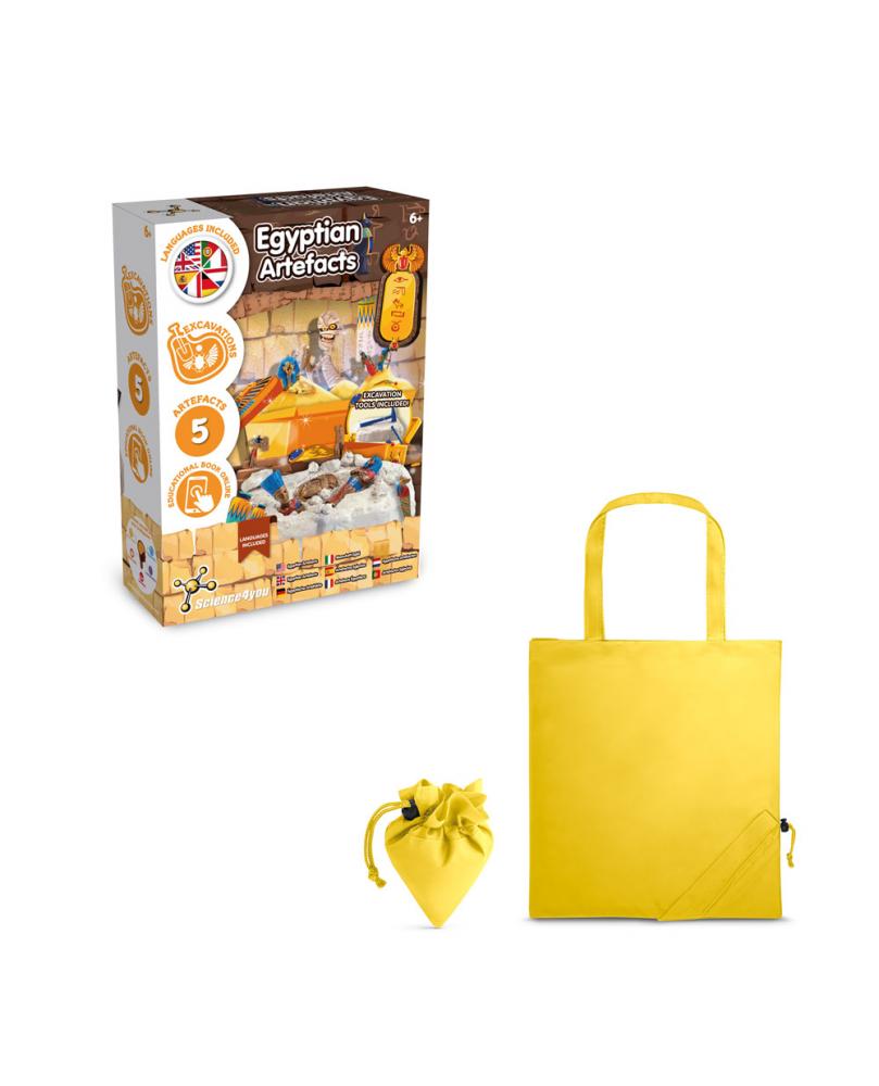 Ancient Egypt Excavation Kit V. Juego educativo suministrado con una bolsa de regalo plegable de 190T