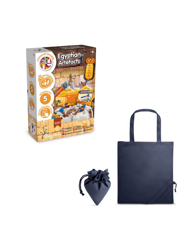 Ancient Egypt Excavation Kit V. Juego educativo suministrado con una bolsa de regalo plegable de 190T