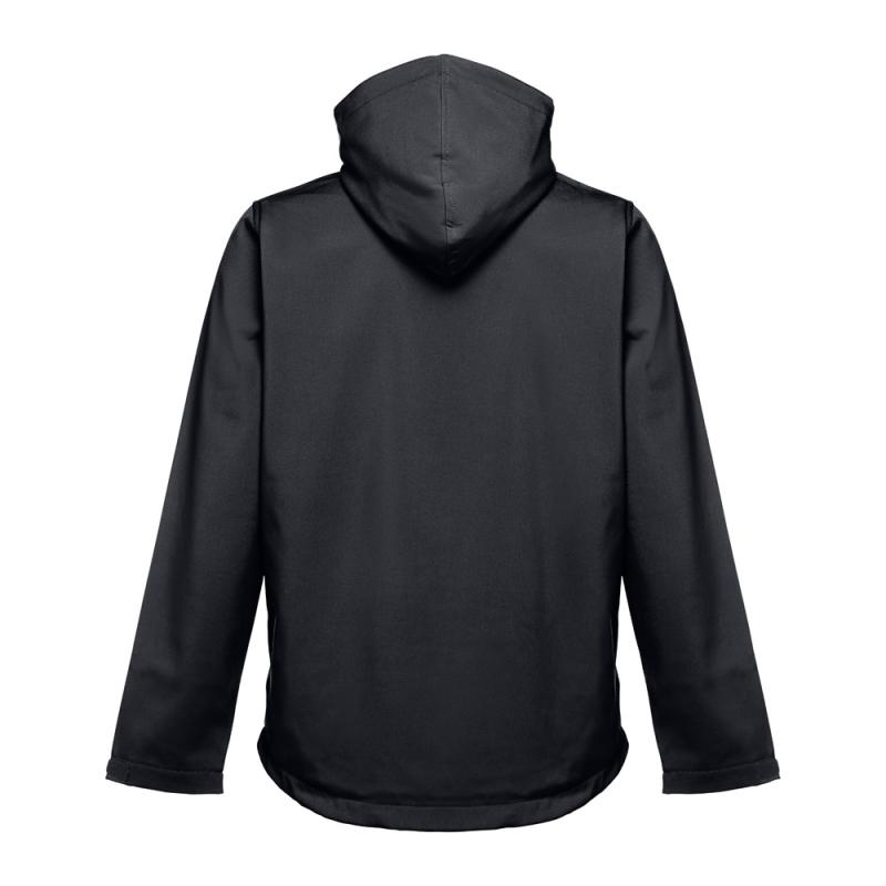 THC ZAGREB. Chaqueta softshell para hombre, con capucha removible