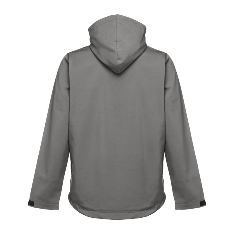 THC ZAGREB. Chaqueta softshell para hombre, con capucha removible