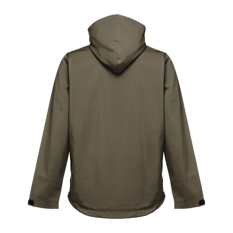 THC ZAGREB. Chaqueta softshell para hombre, con capucha removible