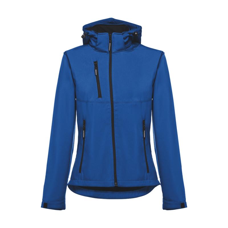 THC ZAGREB WOMEN. Chaqueta softshell para mujer, con capucha removible