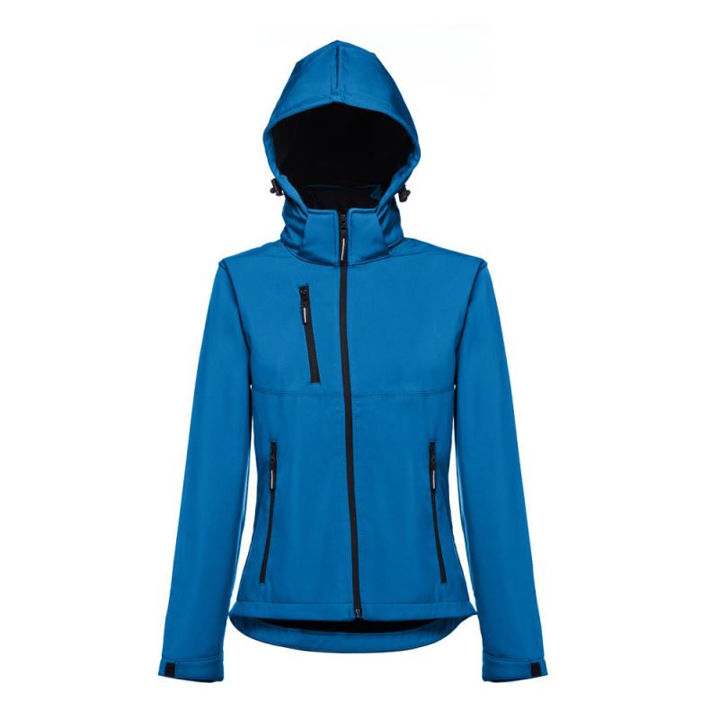 THC ZAGREB WOMEN. Chaqueta softshell para mujer, con capucha removible