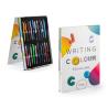 COLOUR WRITING SHOWCASE. Muestrario con 20 bolígrafos de colores