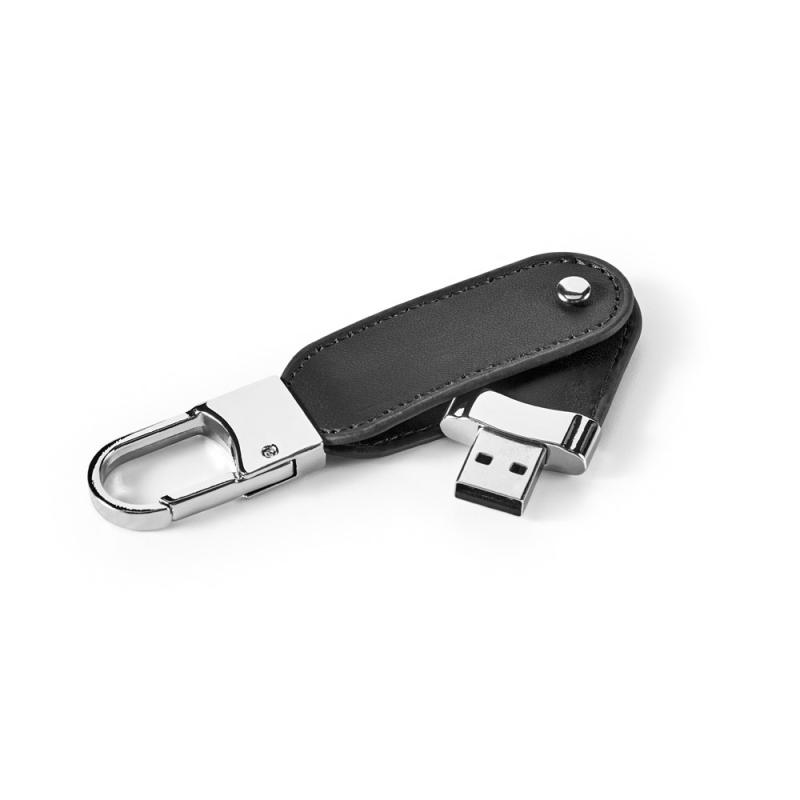 BRAGG 8GB. Memoria USB de 8GB, fabricada en PU y con clip de mosquetón