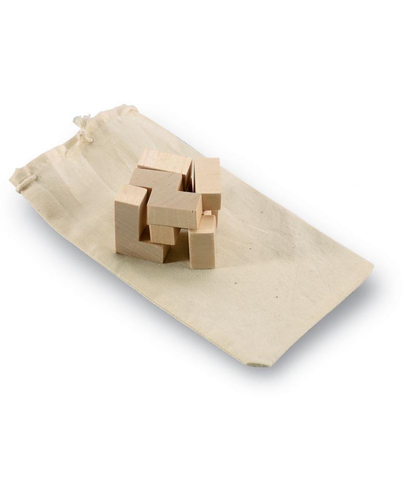 Puzzle de madera en bolsa