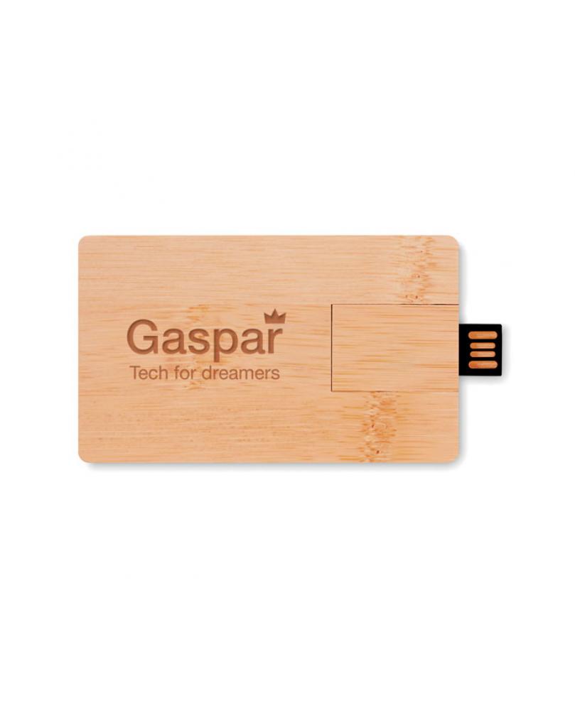 Memoria USB 16GB carcasa bambú