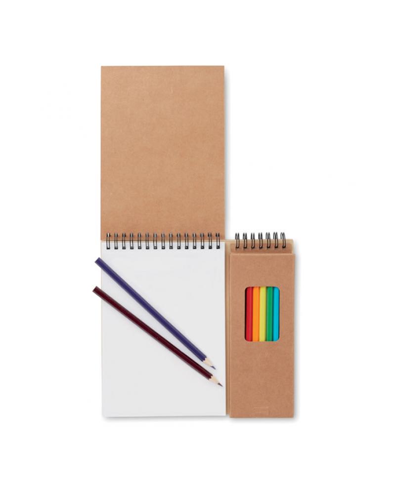 Set de lápices y cuaderno