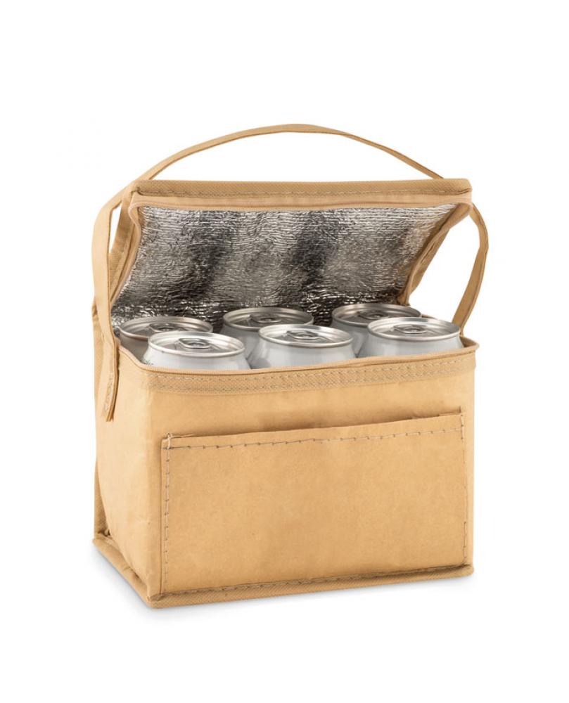 Bolsa nevera kraft 6 latas