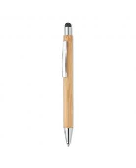 Bolígrafo pulsador de bambú - Imagen 1