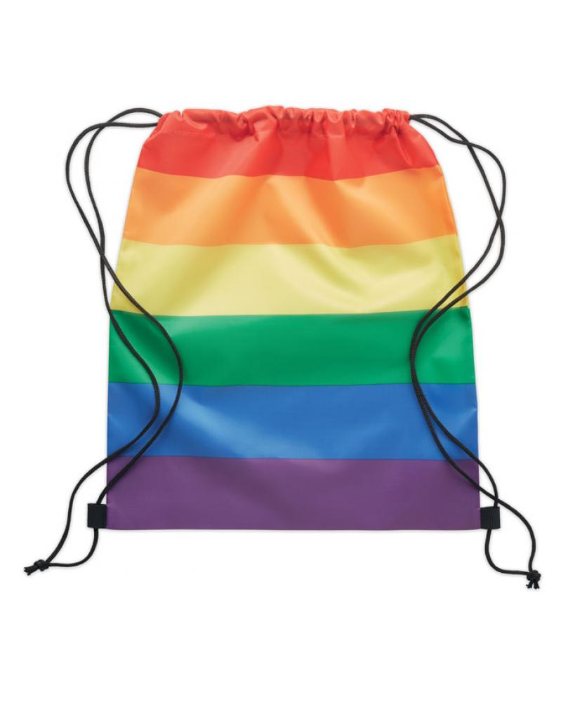 Bolsa cuerdas rainbow de RPET