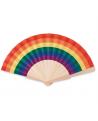 Abanico de madera rainbow