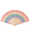 Abanico de madera rainbow