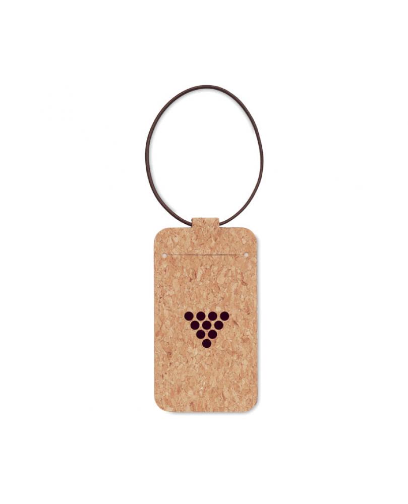 Cork luggage tag