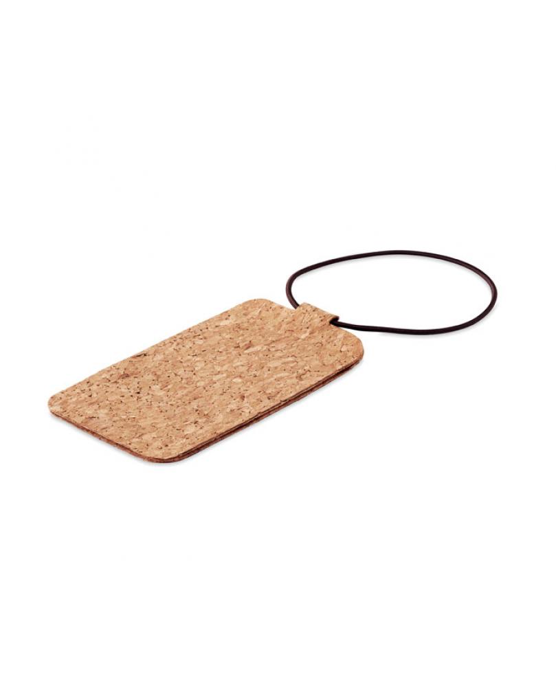 Cork luggage tag